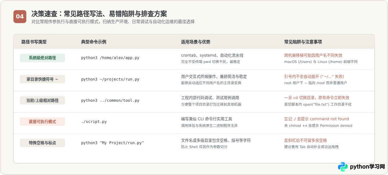 macOS和Linux下通过终端执行Python脚本的路径写法
