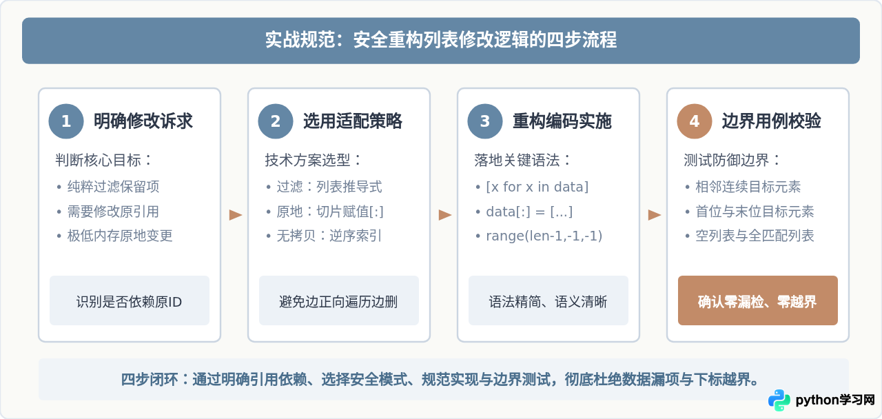 Python怎么避免无限循环及迭代中修改列表的报错