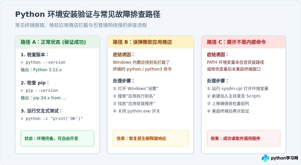 Windows系统Python下载安装与环境变量配置教程