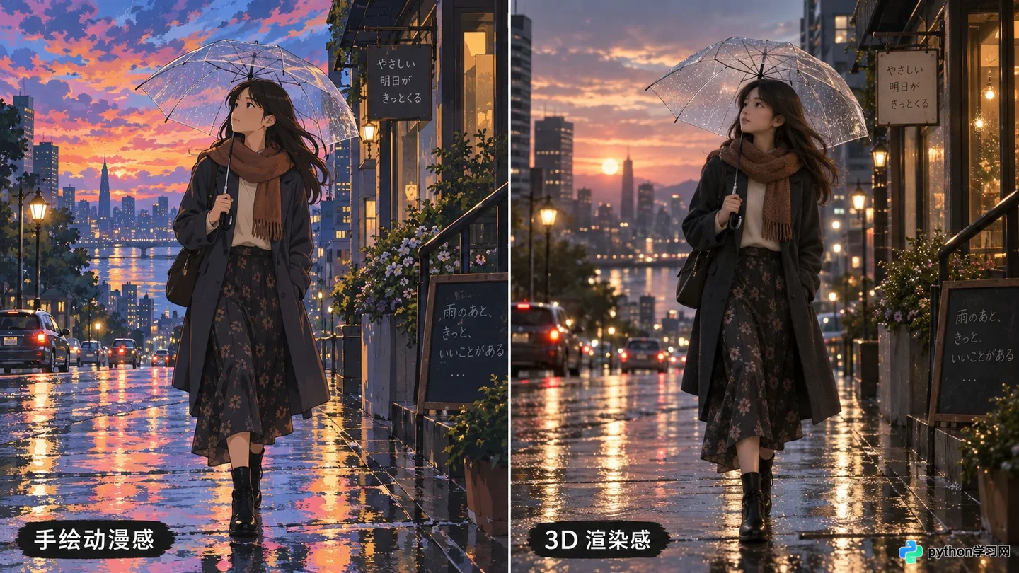动漫与3D渲染风格AI视频提示词写法指南