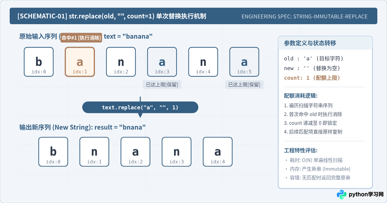 Python怎么只删除字符串中第一次出现的指定字符