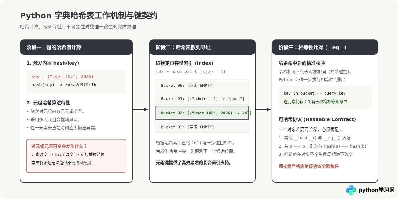 Python元组可以作为字典的键吗