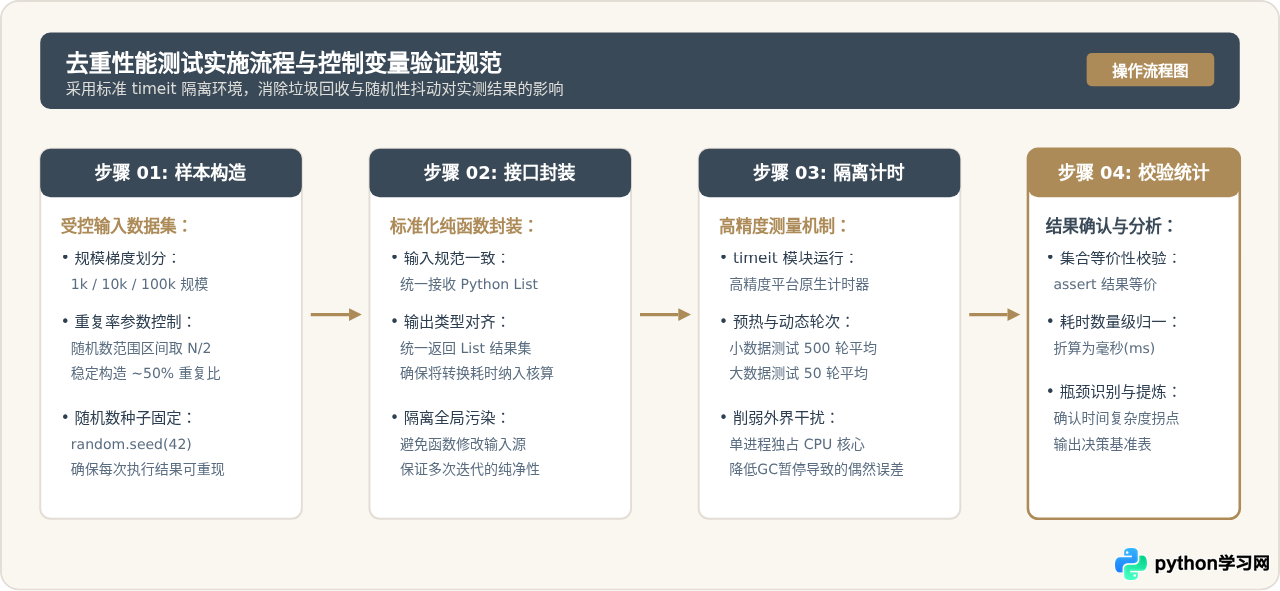 Python几种去重方法的性能对比：set、循环与pandas