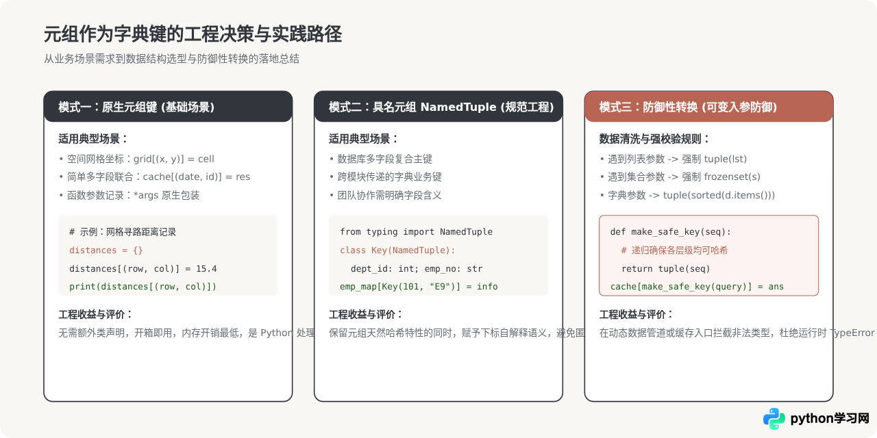 Python元组可以作为字典的键吗