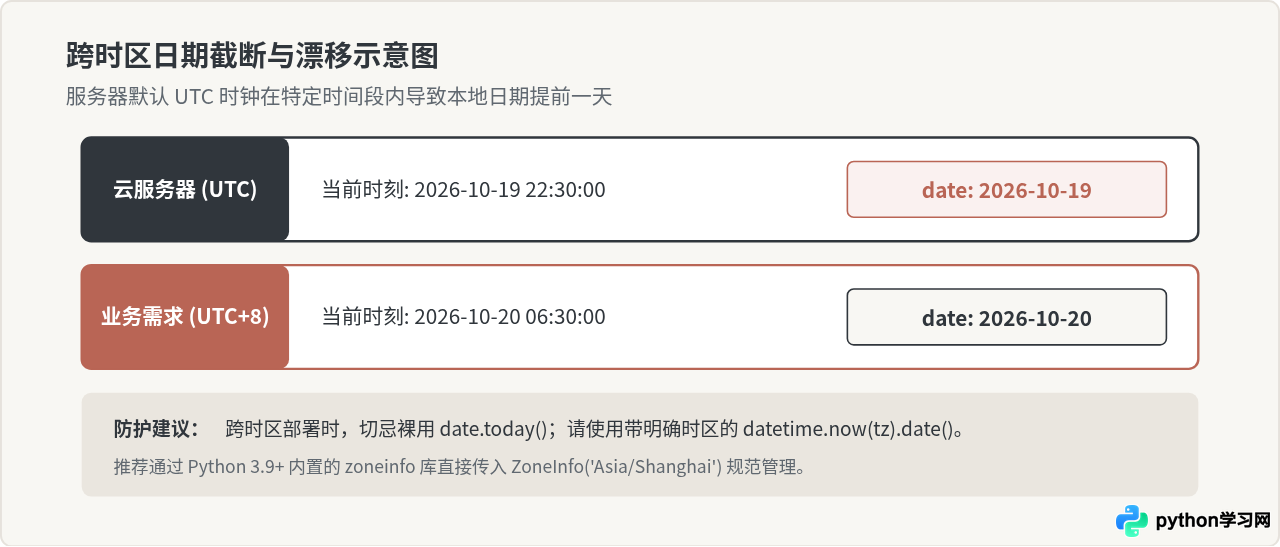 Python只获取当前日期不包含时分秒的方法