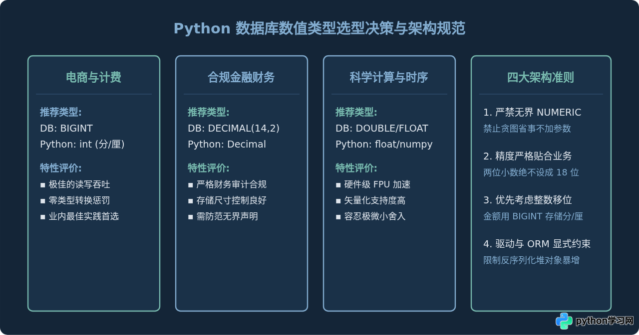 Python数据库数值精度设置过高会导致哪些性能问题