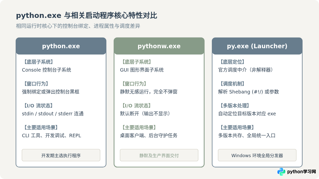 Python.exe 是什么：Python 官方解释器执行文件