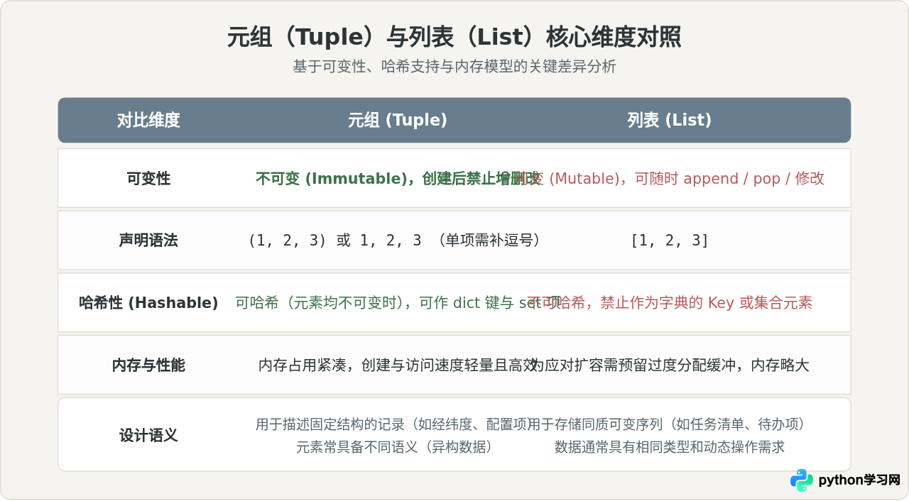 Python元组怎么创建和访问？索引、切片与遍历示例