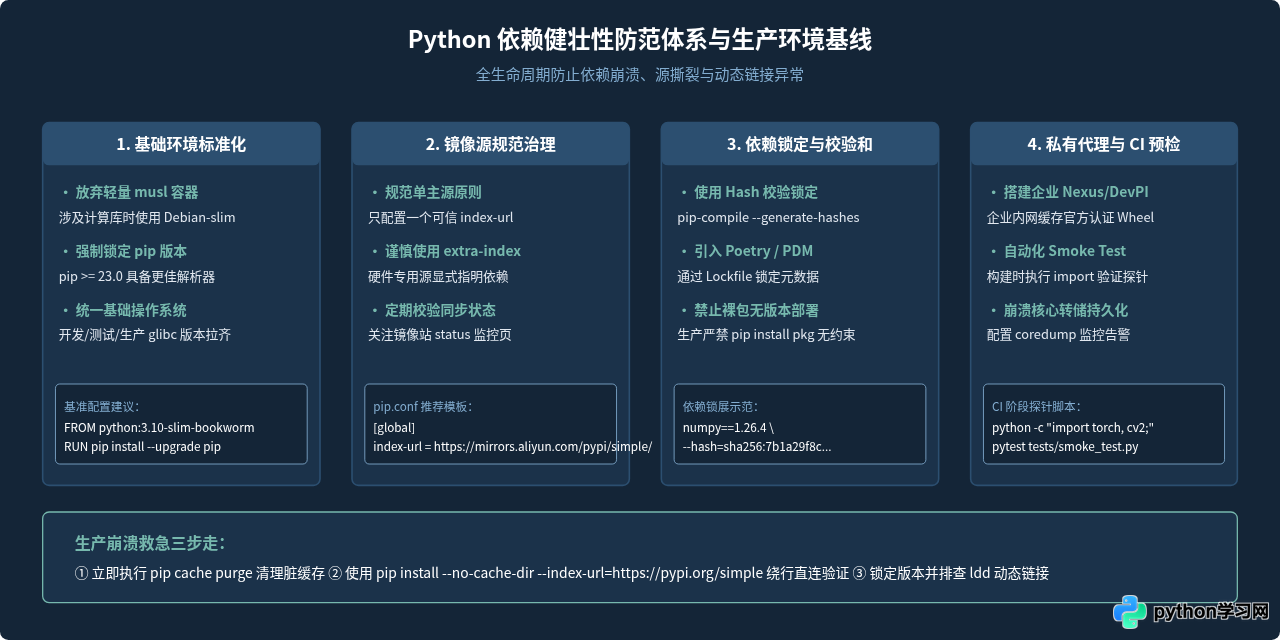 Python使用国内源安装包后程序崩溃怎么排查