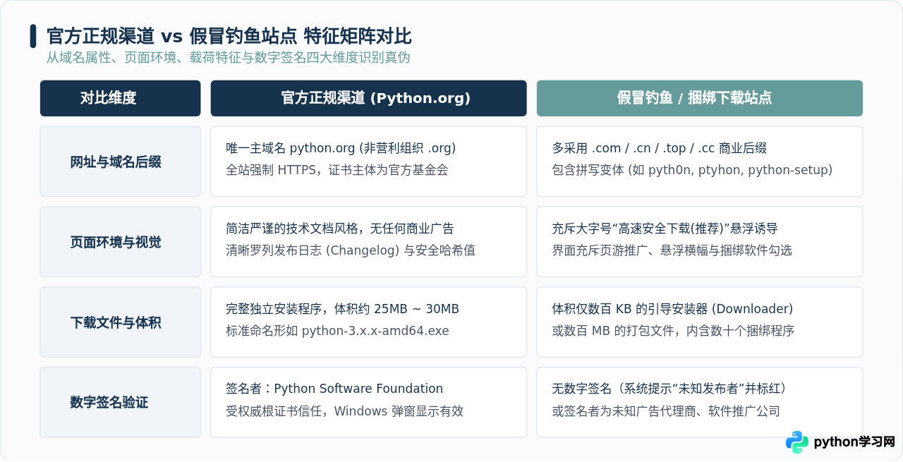 Python官方下载地址在哪？认准Python.org避免钓鱼网站