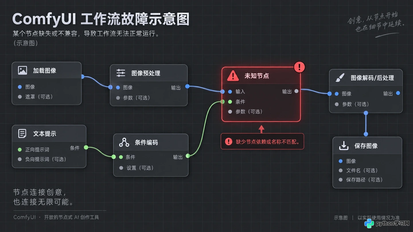 ComfyUI旧工作流在新版无法运行怎么办：节点更名与兼容性修复