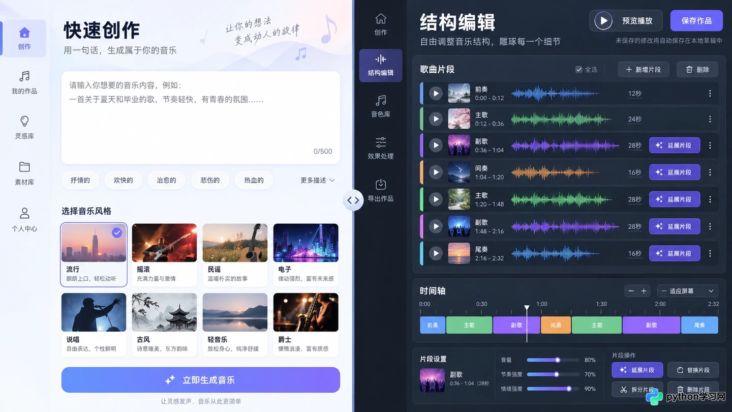 Suno与Udio对比：哪款AI音乐生成工具更适合新手