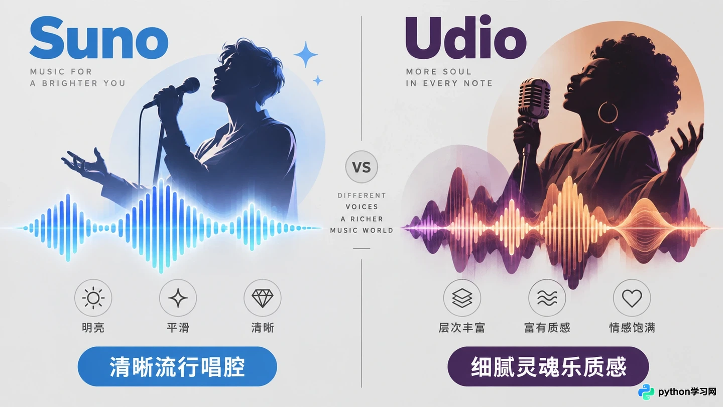 Suno与Udio对比:哪款AI音乐制作软件更适合新手