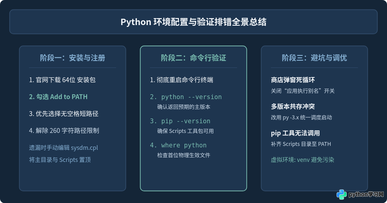 Windows系统Python安装与PATH环境变量配置详解