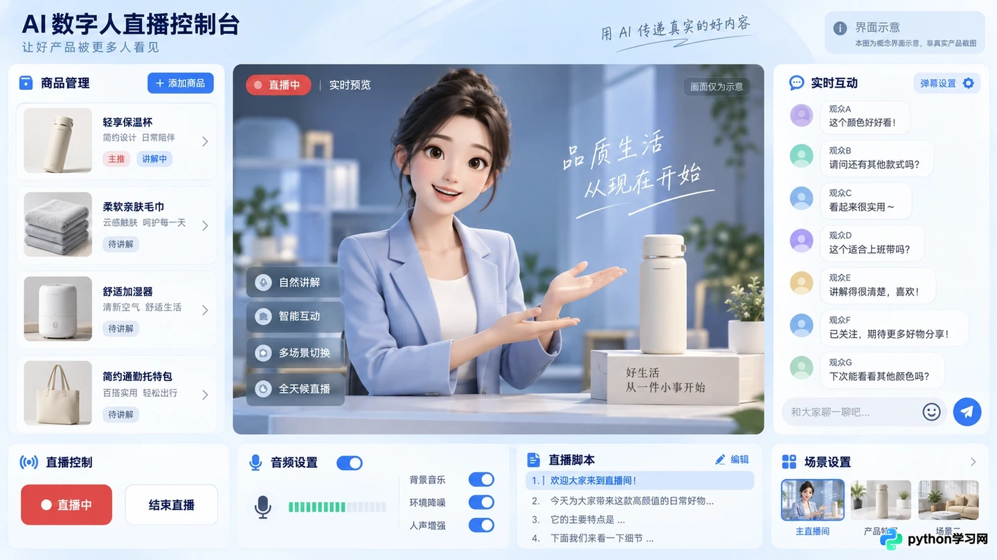 AI数字人在电商带货与本地生活直播中的应用差异与案例解析