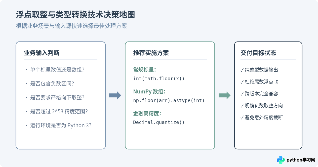 Python math.floor返回float类型怎么转为int