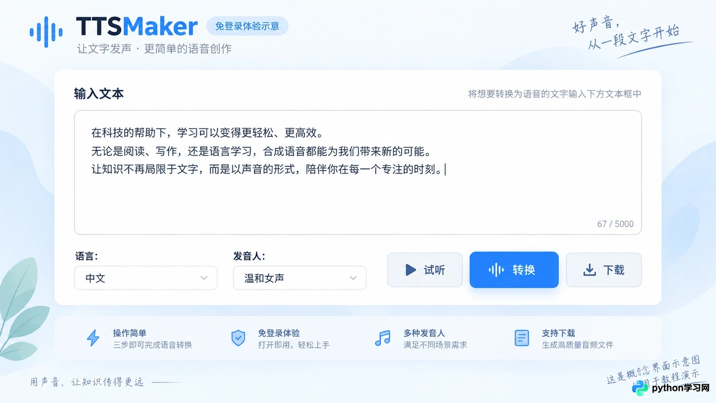 无需登录即可使用的AI配音网站有哪些