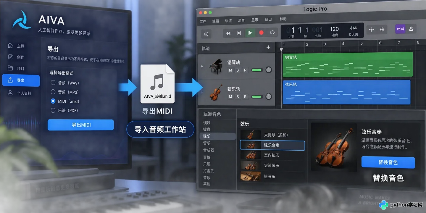 AIVA操作入门：从零开始用AI作曲软件写旋律