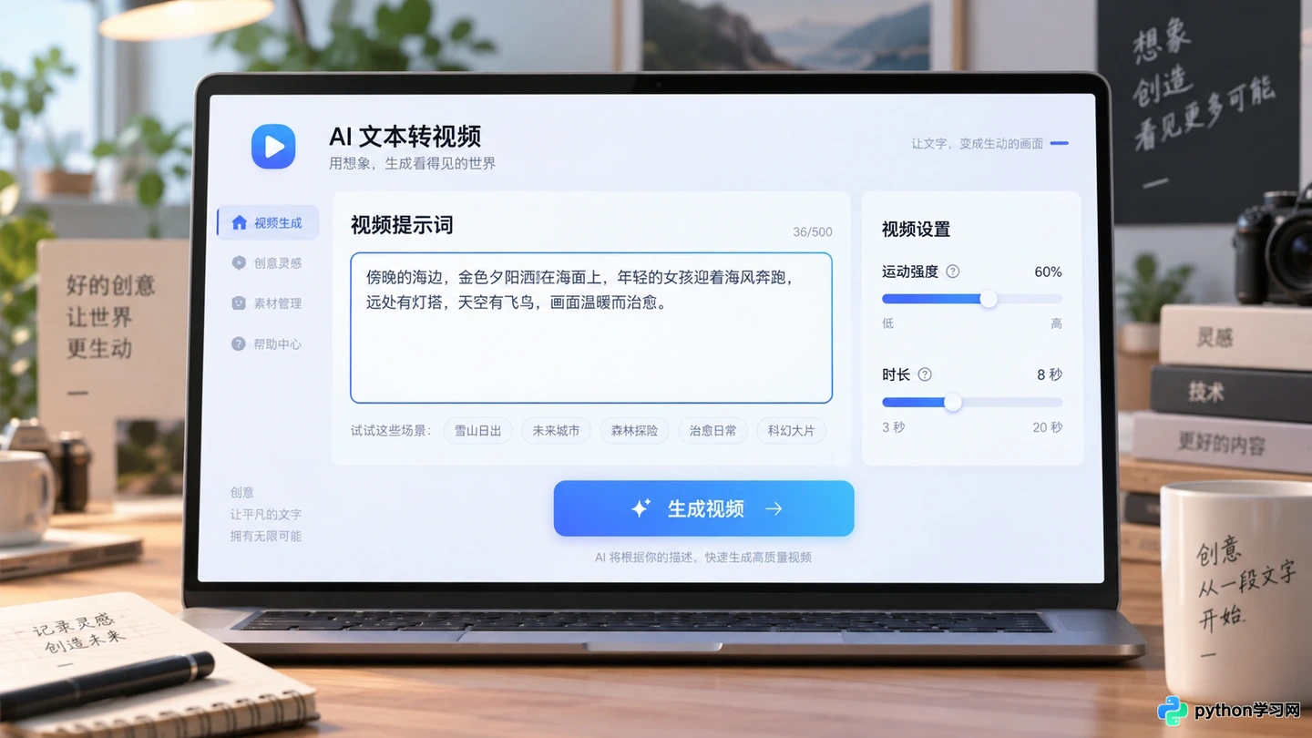 怎么用AI视频制作软件实现文本转视频