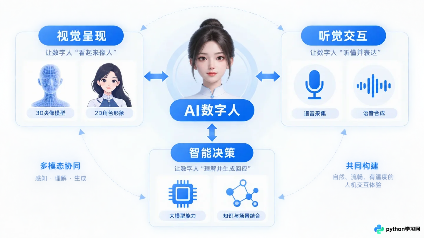 AI数字人是什么：定义、核心技术与分类详解