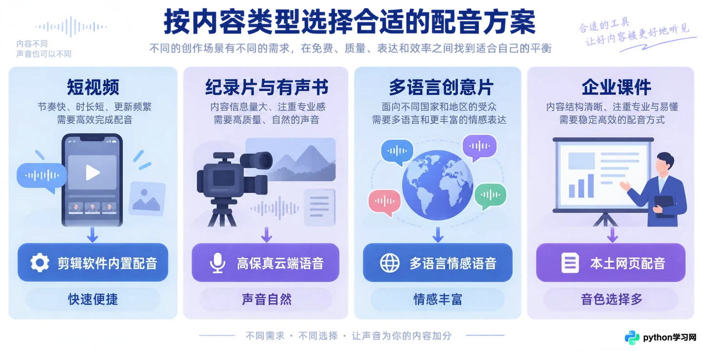 免费且高质量的在线AI配音平台推荐