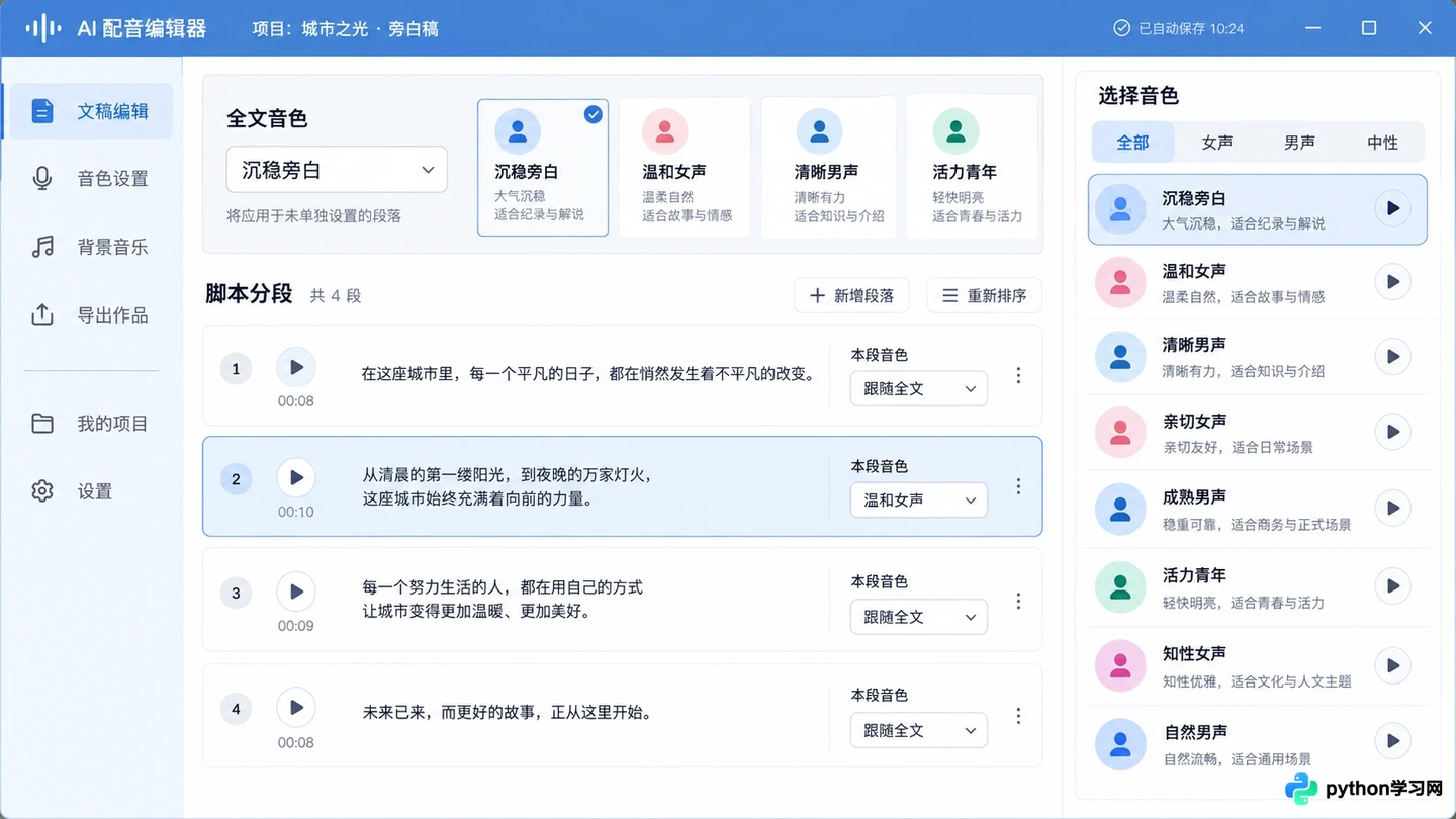 支持长文本批量处理的AI配音网站推荐