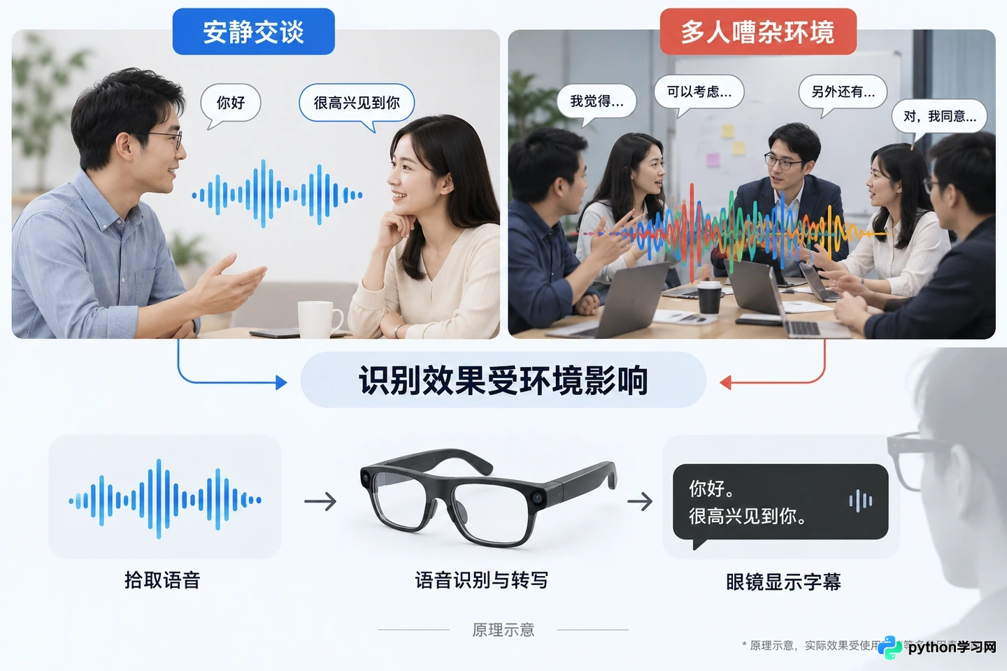 商务会议用AI翻译眼镜合适吗？跨语言沟通效率评估
