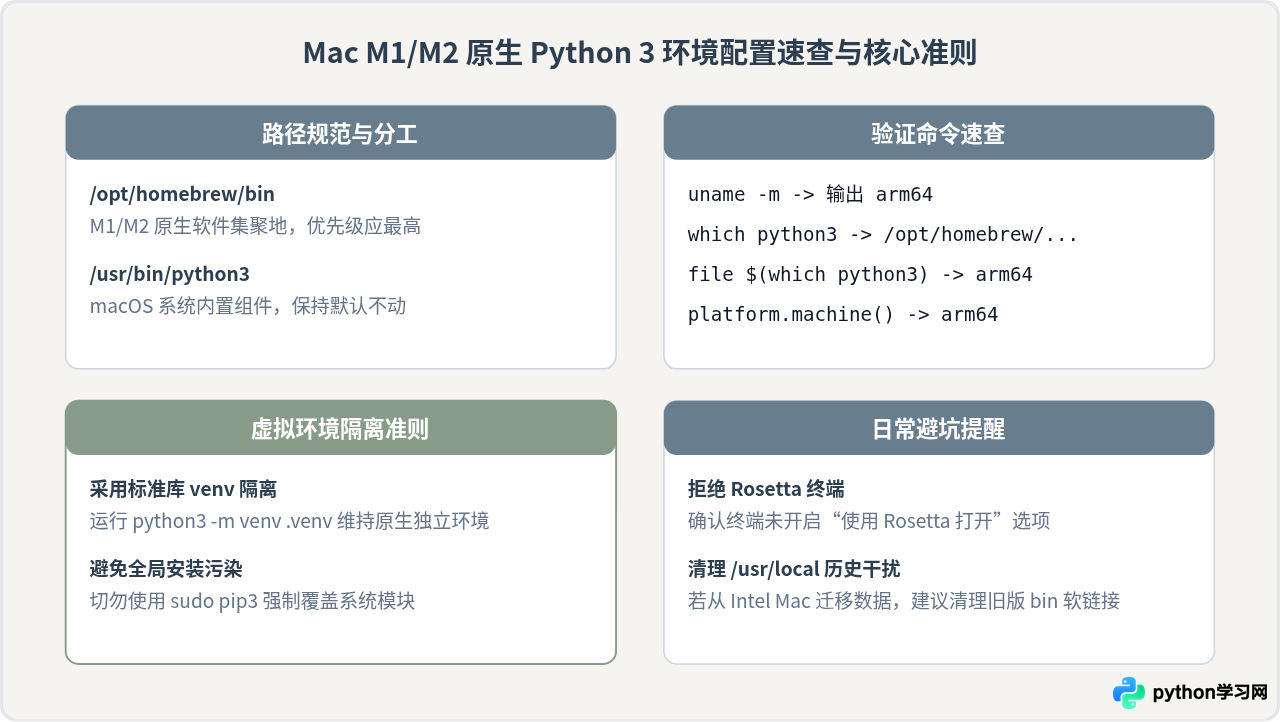 Mac M1/M2 芯片怎么原生安装 Python 3