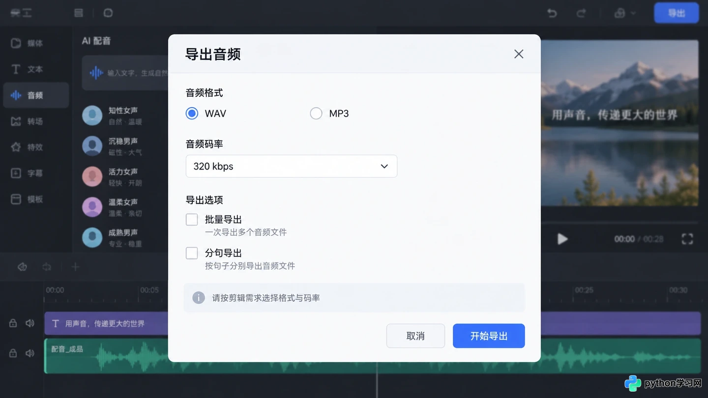 适合短视频制作的在线AI配音工具对比