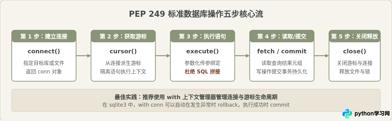 Python操作数据库入门：sqlite3标准库与常用驱动对比