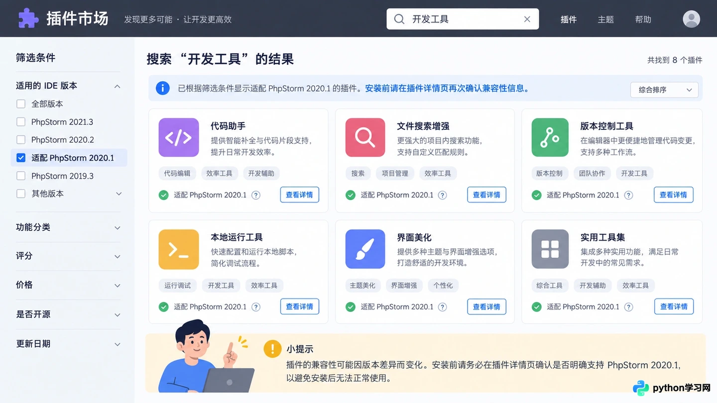 PhpStorm 2020.1 插件兼容性问题汇总与处理