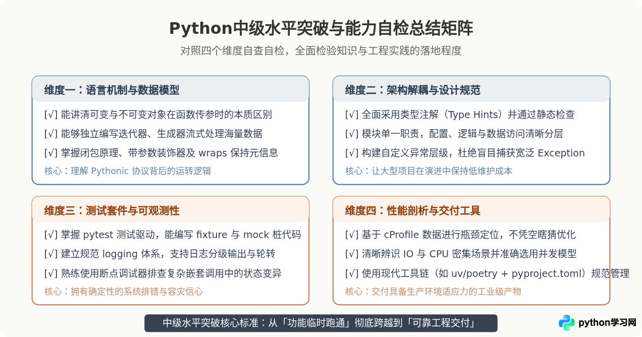 Python学习遇到瓶颈怎么办？突破中级水平的建议