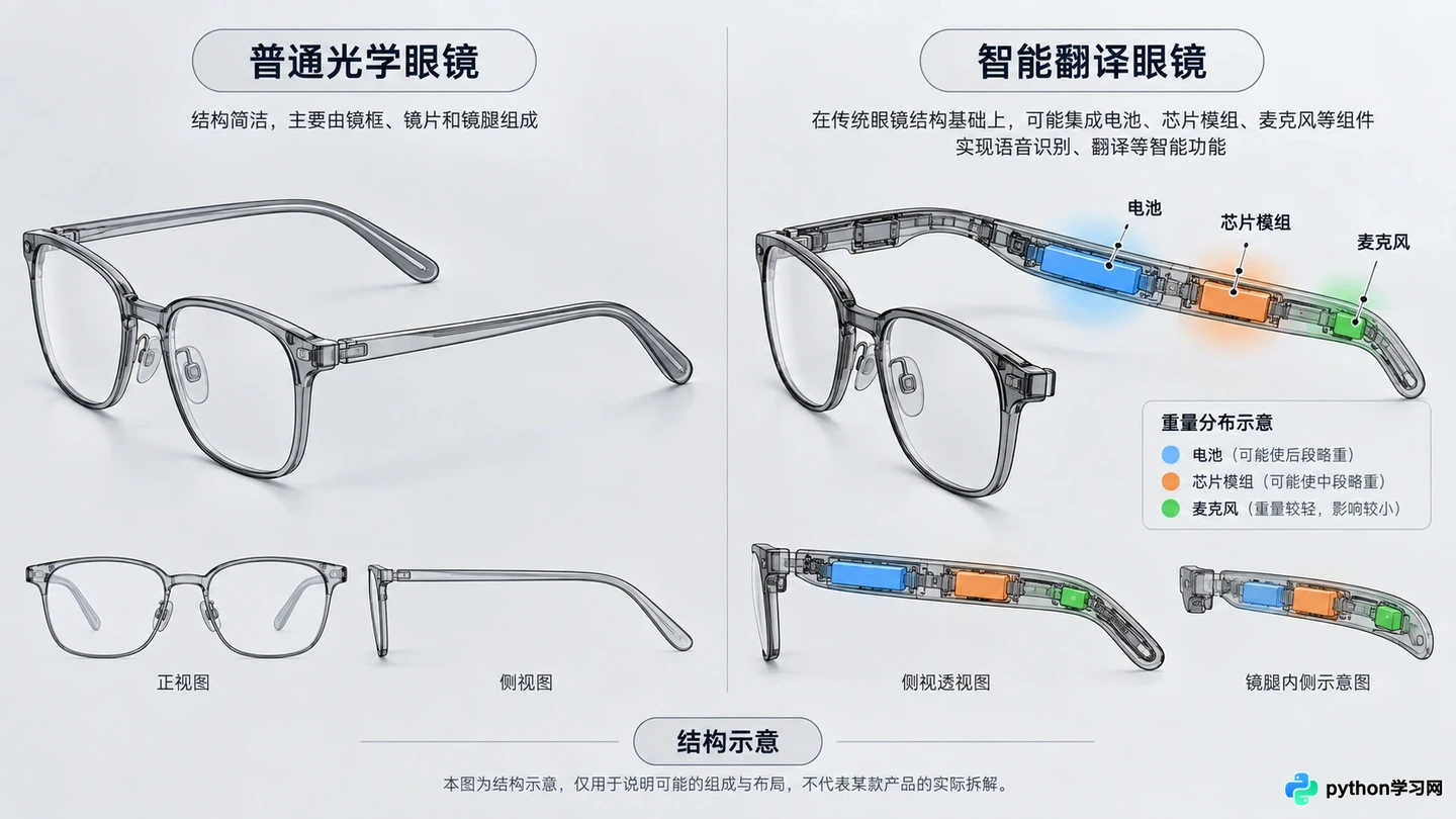 长时间佩戴AI翻译眼镜会累吗？重量与舒适度分析
