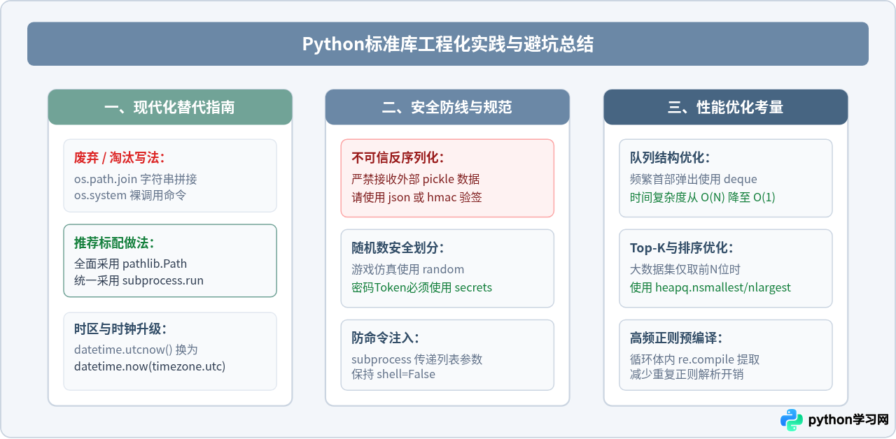 Python标准库模块分类清单与核心功能速查