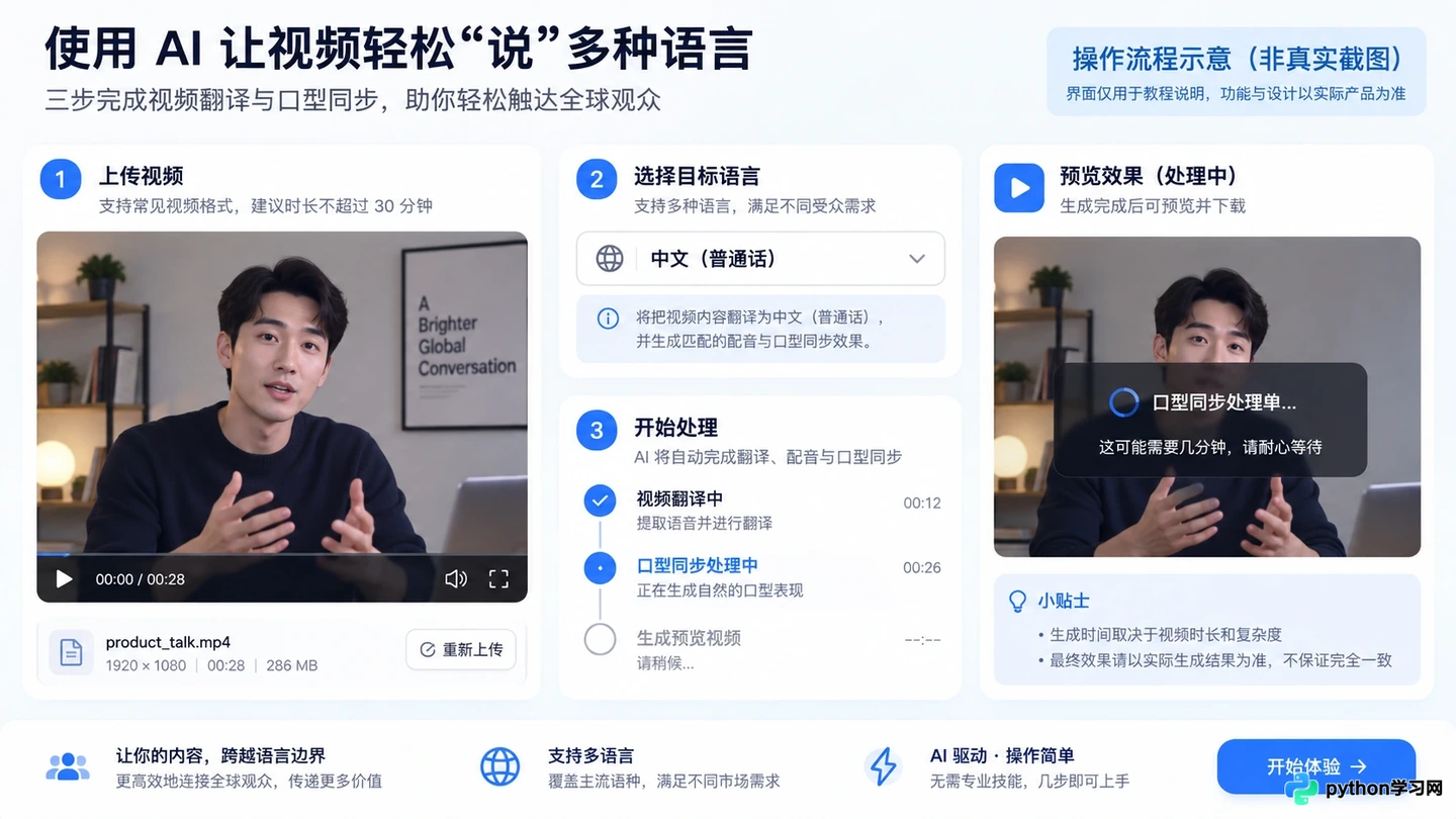 AI视频翻译工具推荐：支持中文配音与字幕生成的5款软件对比