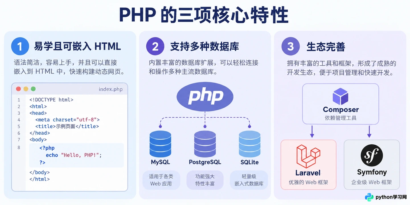 PHP是什么语言:核心特性与Web开发应用场景解析
