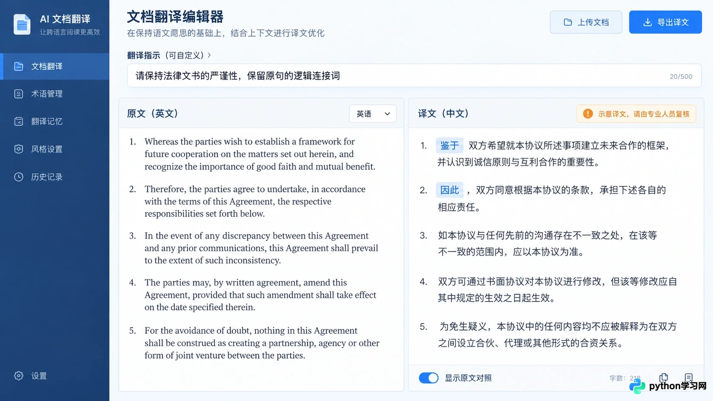医学和法律文献怎么翻才专业？支持术语库的AI翻译软件指南