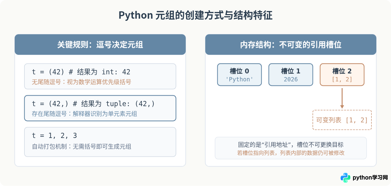 Python元组和集合的定义、创建及基本特性