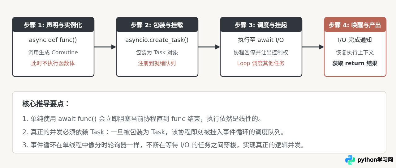 Python 3 异步编程入门：asyncio 协程机制与并发处理详解