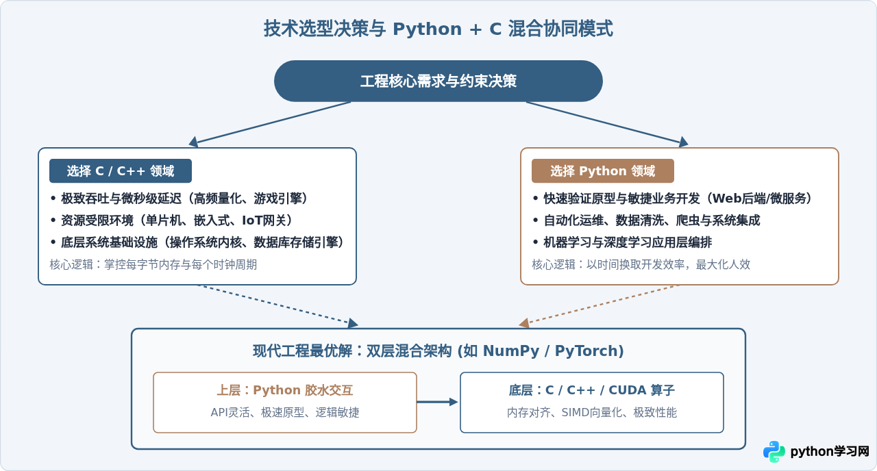 Python和C语言的核心区别：解释型与编译型、动态与静态类型