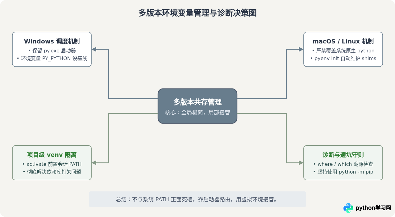 Python多版本共存时怎么管理环境变量
