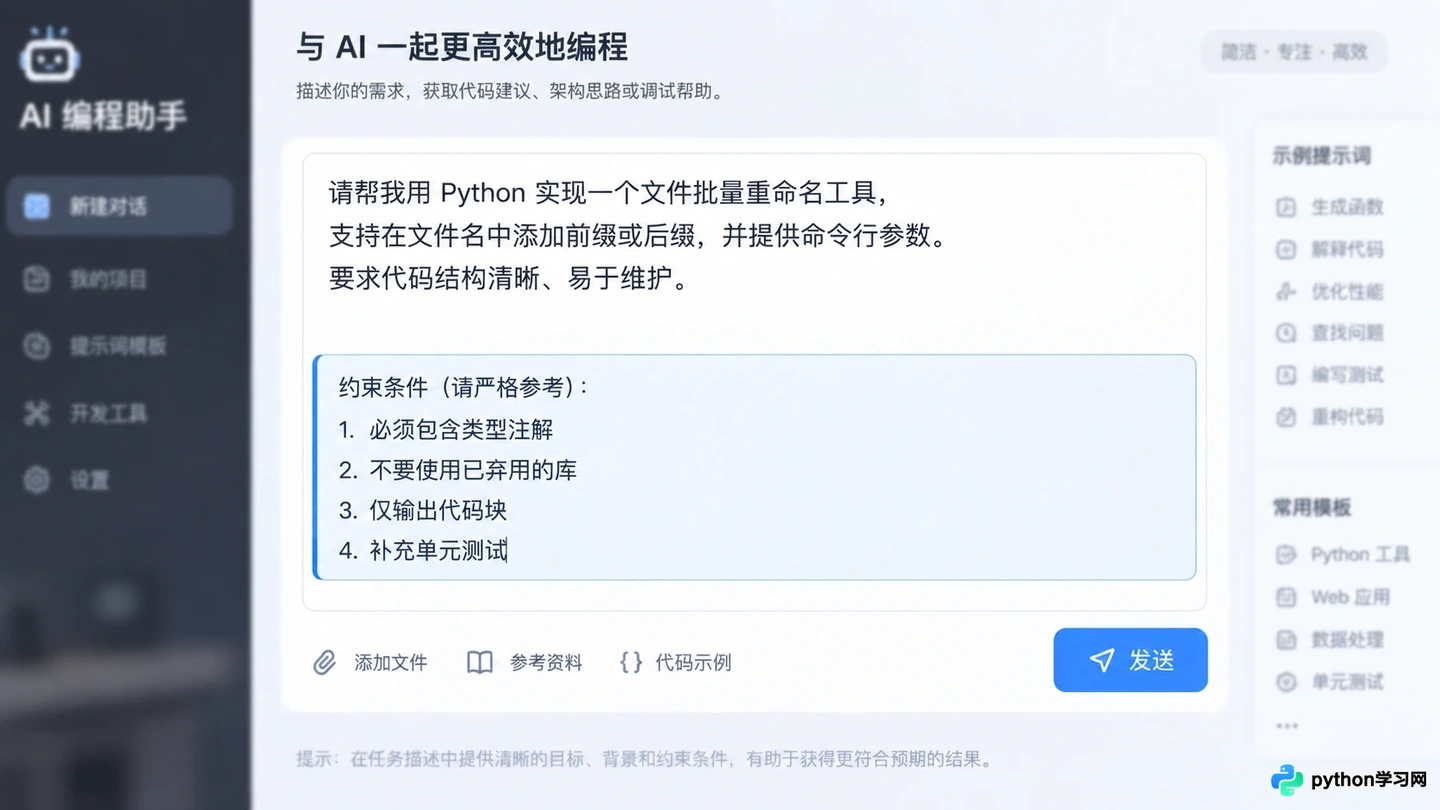 怎么优化提示词以提升AI编程助手的代码生成质量？