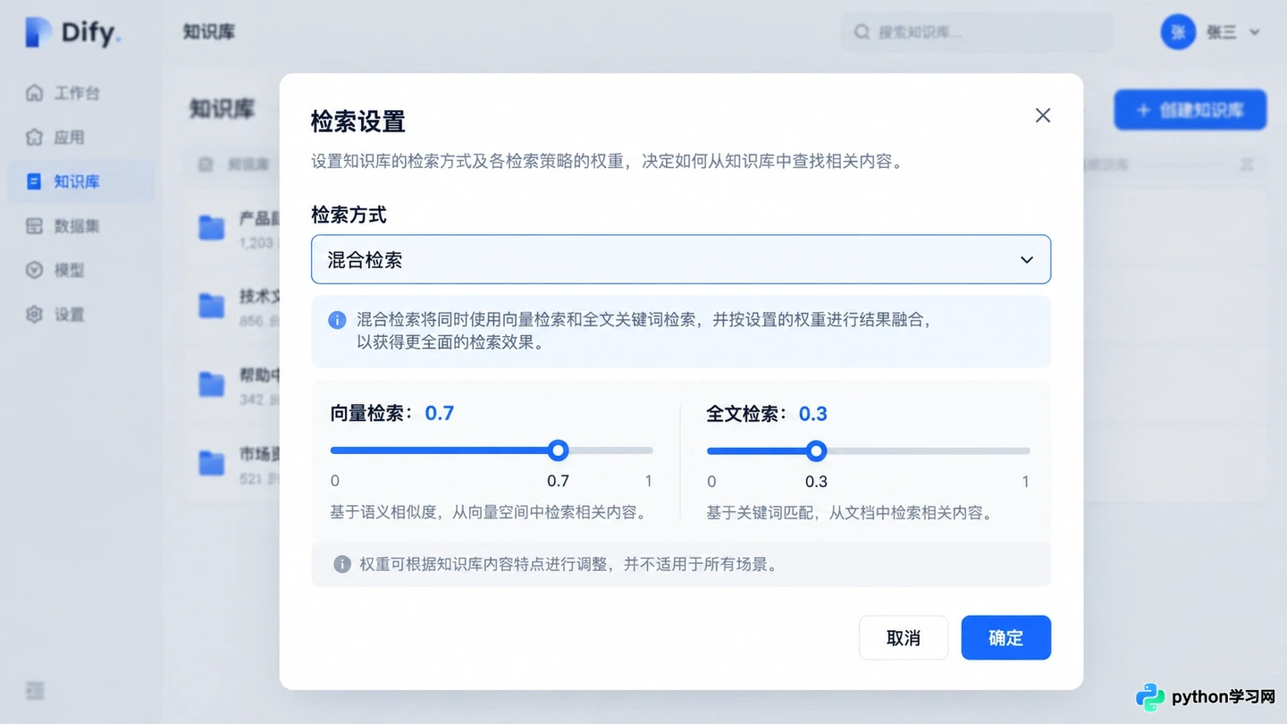 怎么提高Dify知识库检索准确率:召回参数与重排序优化