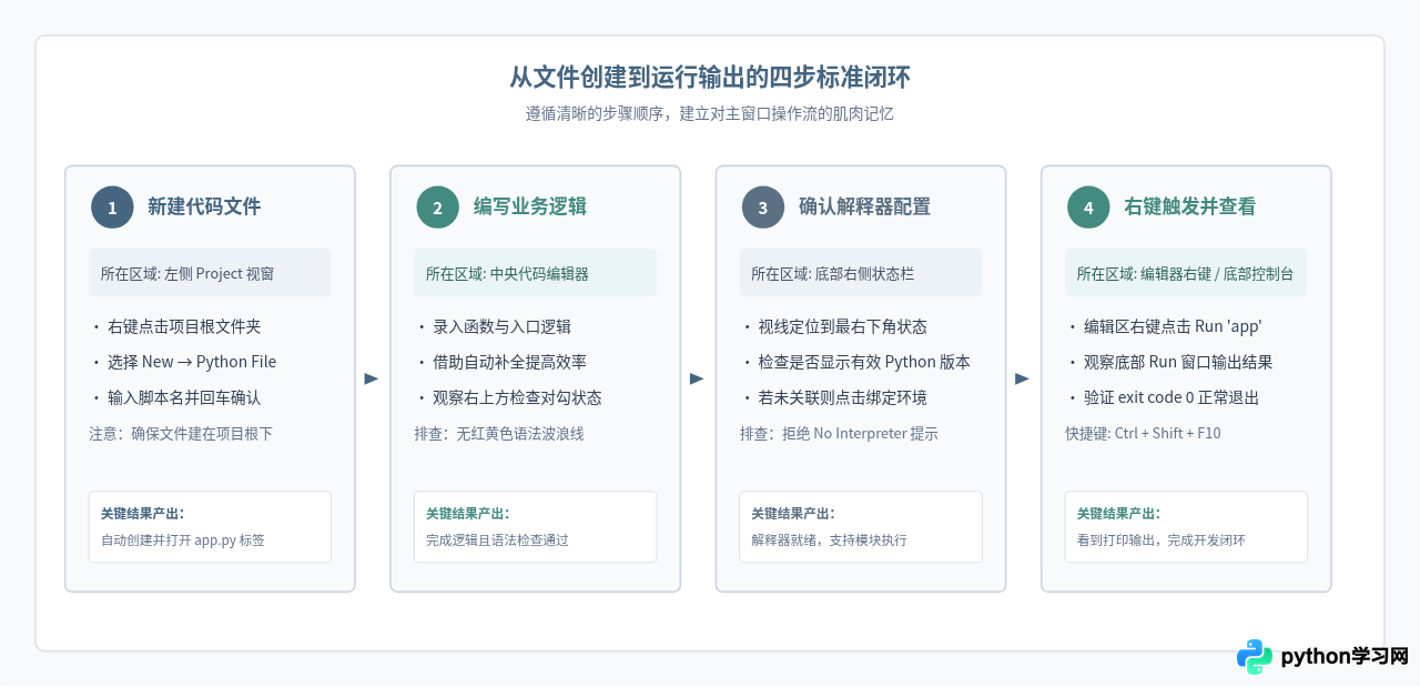 PyCharm Python开发界面详解：新手怎么看懂主窗口