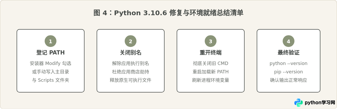 Python 3.10.6安装后命令行无法识别怎么解决？