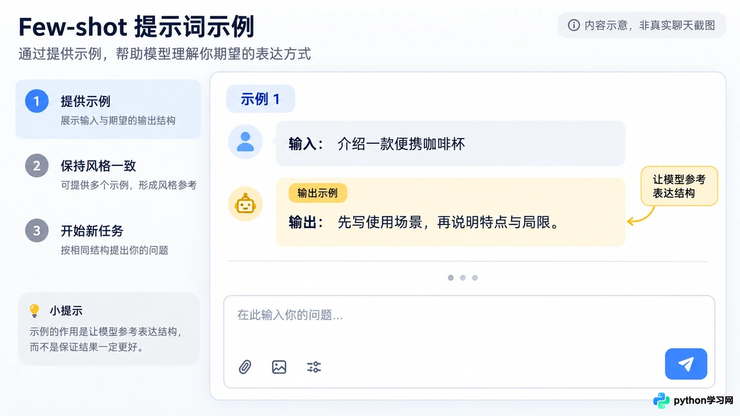 AI写作内容空洞怎么办？用Few-shot示例优化提示词