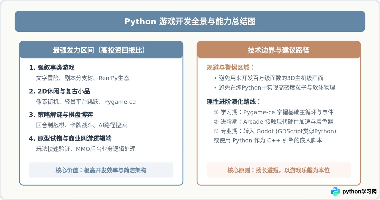 Python适合开发哪些类型的游戏