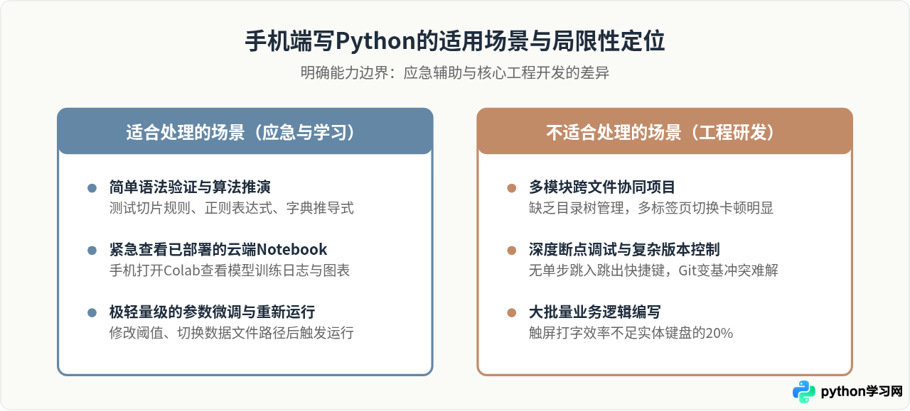手机浏览器能写Python吗？移动端在线编辑器使用体验