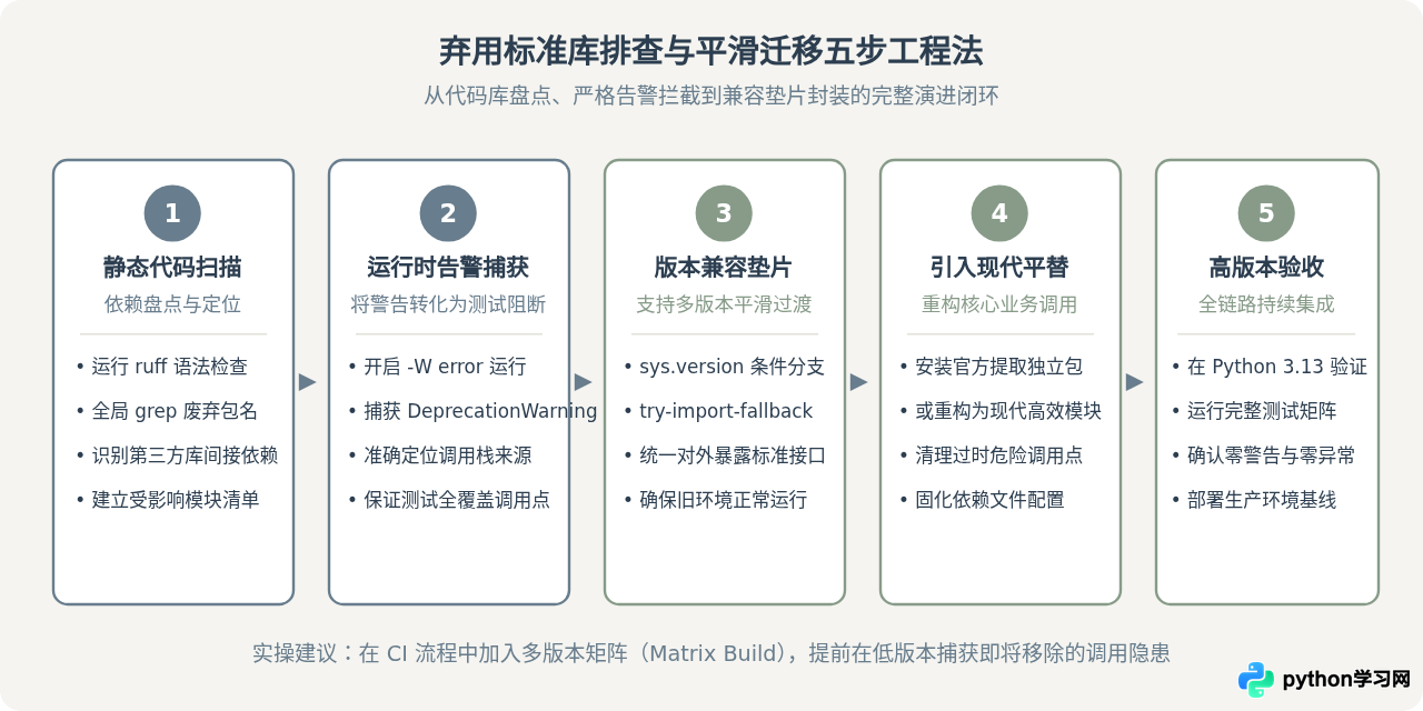 Python 3.x版本迭代中标准库有哪些新增与弃用变化
