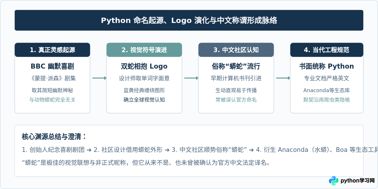 Python有官方中文名称吗？业界通用叫法说明